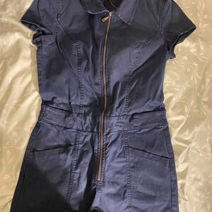 Guess Dark Blue Denim Romper